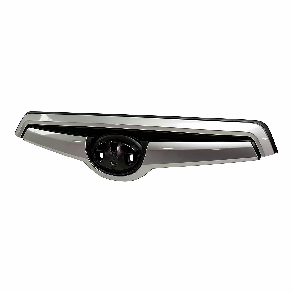 2019-2021 Subaru Forester Grille Upper (Hood Mounted) Primed Shiny Silver Base/Convenience/Premium Model – Side View (SU1200175)