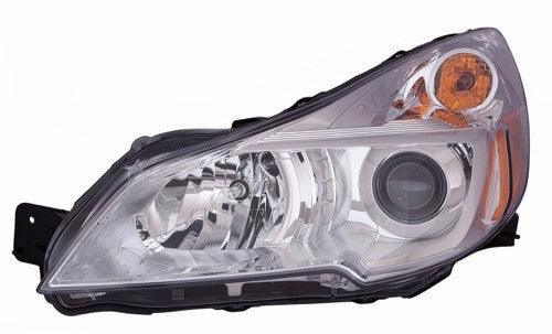 2013-2014 Subaru Outback Wagon Headlight Driver Side With Chrome Bezel 