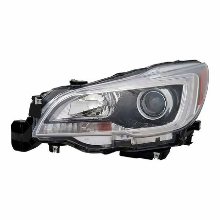 2015-2017 Subaru Legacy Headlight Driver Side Halogen With Black Bezel/Chrome Trim 3.6L – Front View (SU2502149)