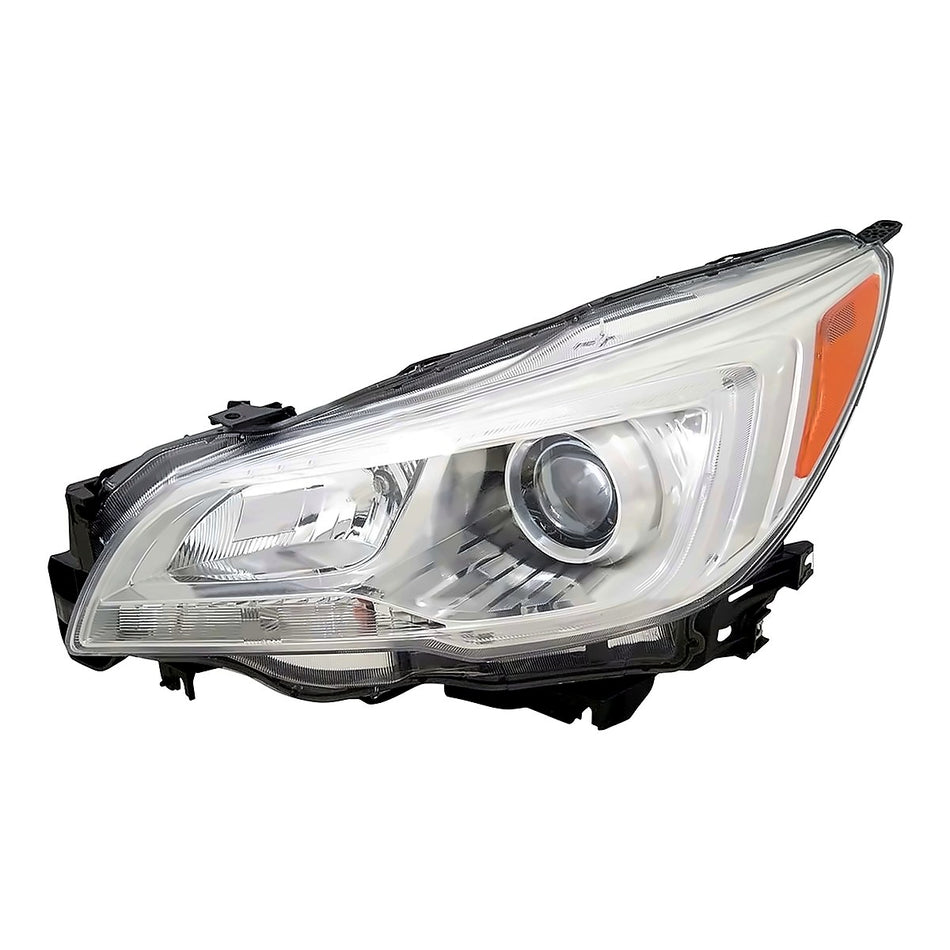 2015-2017 Subaru Legacy Headlight Driver Side Halogen With Chrome Bezel 2.5I Model – Front View (SU2502151)