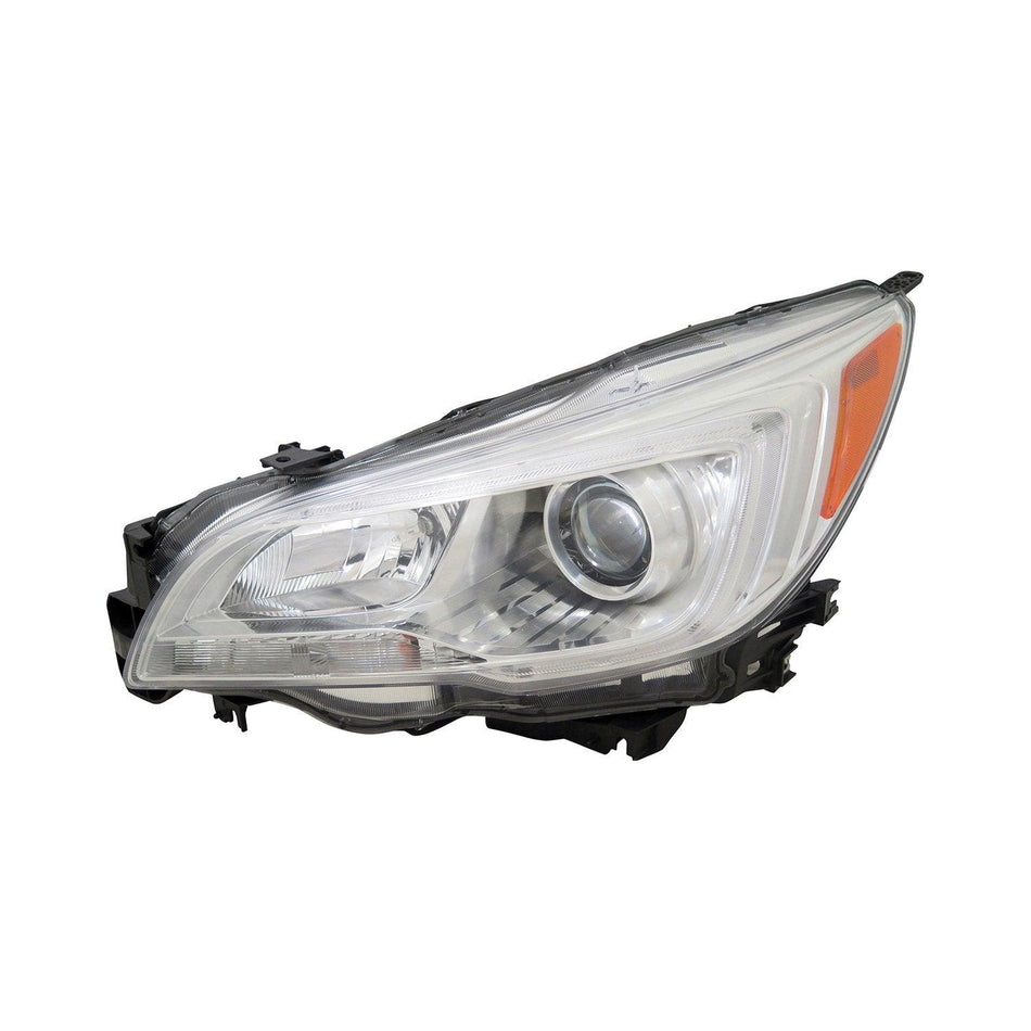 2015-2017 Subaru Legacy Headlight Driver Side Halogen With Chrome Bezel 2.5I Model 