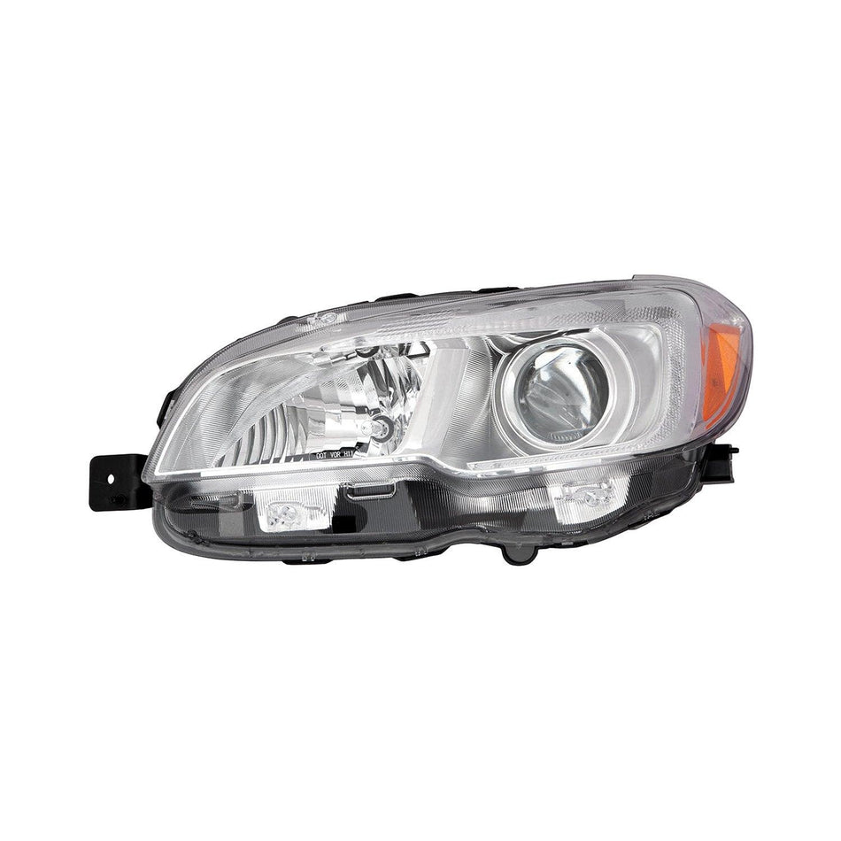 2015-2020 Subaru Wrx Headlight Driver Side Halogen With Chrome Bezel 