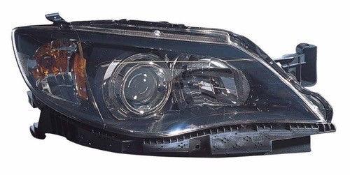 2008-2011 Subaru Impreza Headlight Passenger Side Black Halogen 