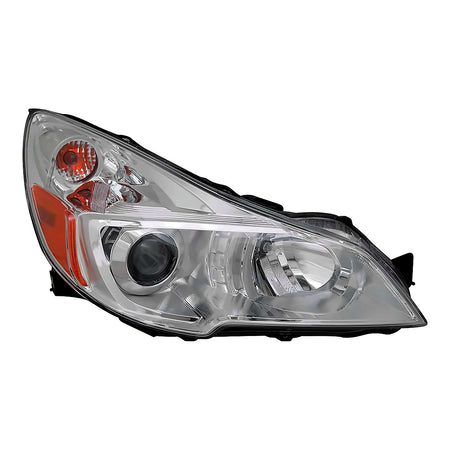 2013-2014 Subaru Outback Wagon Headlight Passenger Side With Chrome Bezel – Front View (SU2503143)