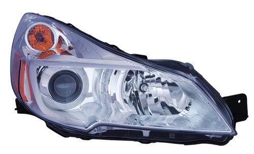 2013-2014 Subaru Outback Wagon Headlight Passenger Side With Chrome Bezel 