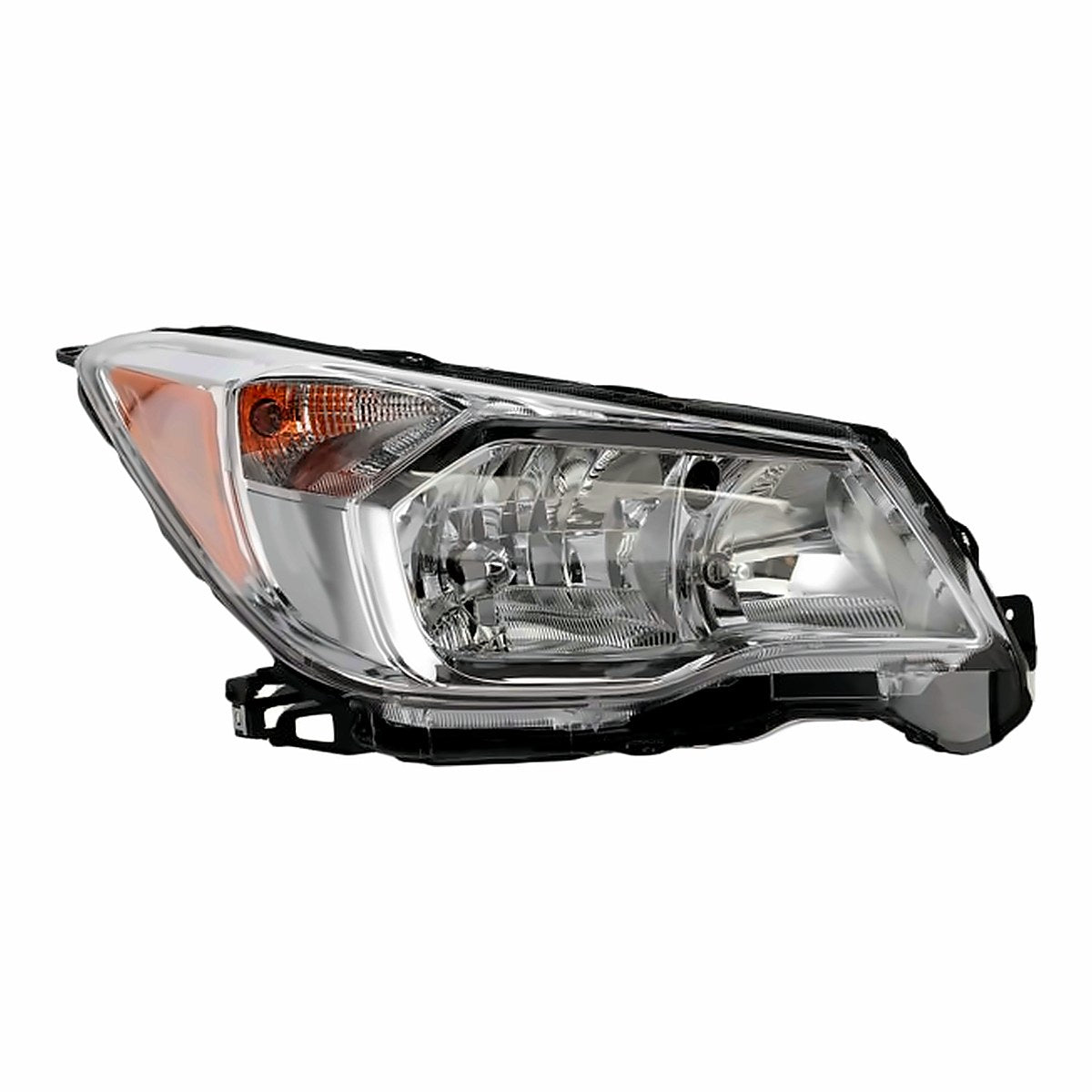 2014-2016 Subaru Forester Headlight Passenger Side Halogen 2.5L Chrome Bezel – Front View (SU2503145)