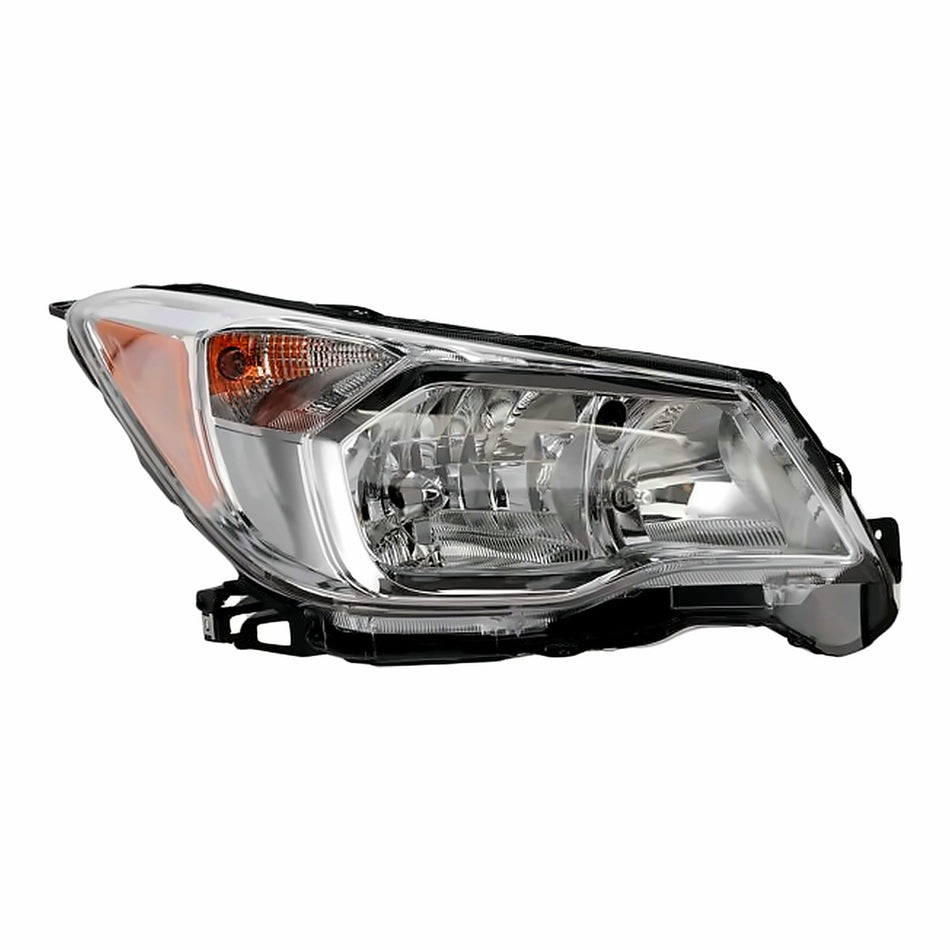 2014-2016 Subaru Forester Headlight Passenger Side Halogen 2.5L Chrome Bezel – Front View (SU2503145)