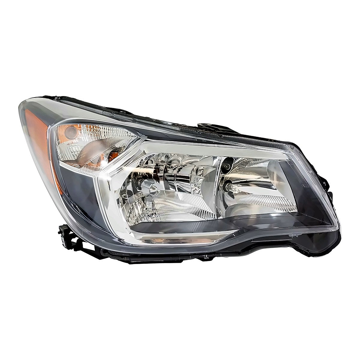 2014-2016 Subaru Forester Headlight Passenger Side Halogen 2.0L Gray Bezel – Front View (SU2503146)