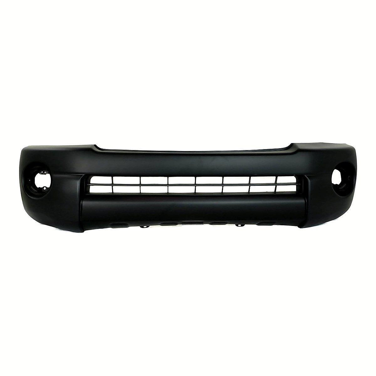 2005-2011 Toyota Tacoma Bumper Front Fine Textured Black Base Model Without Flare Without Spoiler_TO1000304