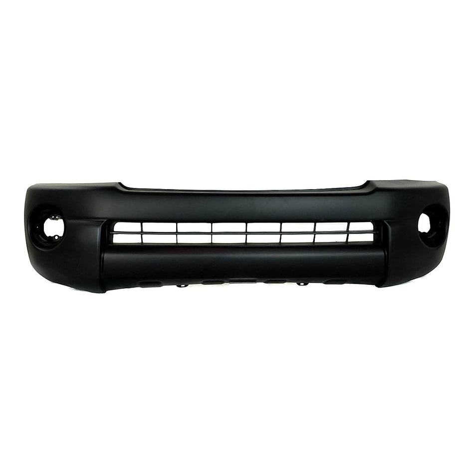 2005-2011 Toyota Tacoma Bumper Front Fine Textured Black Base Model Without Flare Without Spoiler_TO1000304
