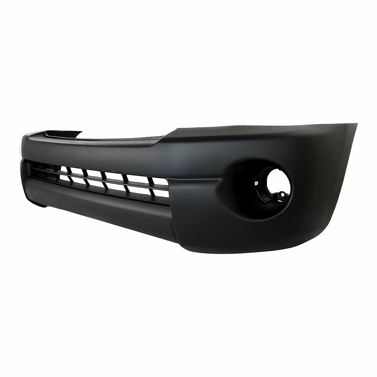 2005-2011 Toyota Tacoma Bumper Front Fine Textured Black Base Model Without Flare Without Spoiler_TO1000304-2
