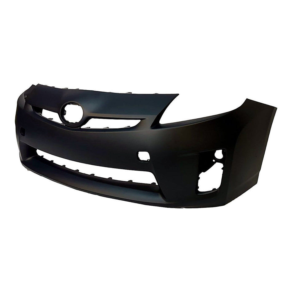 2010-2011 Toyota Prius Bumper Front Primed Without Sensor Without Washer Hole For Halogen Headlight_TO1000359