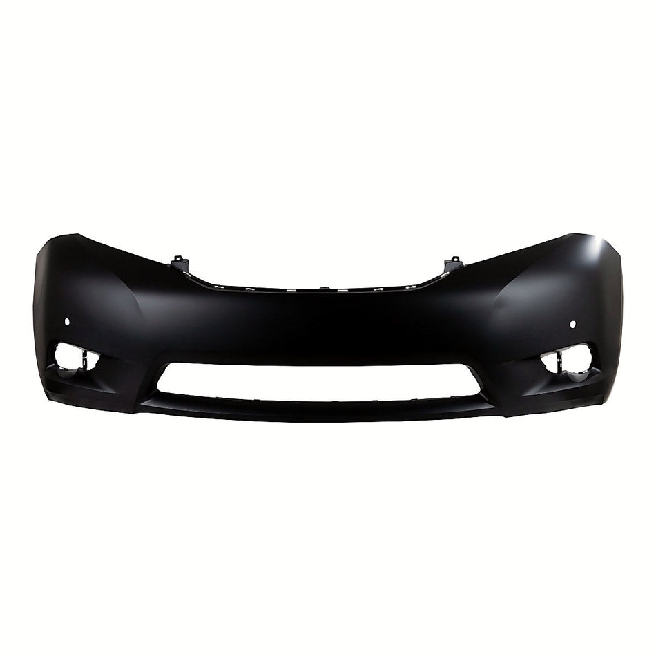 2011-2017 Toyota Sienna Bumper Front Primed With Sensor Hole With Fog Light Hole Ltd Model_TO1000368