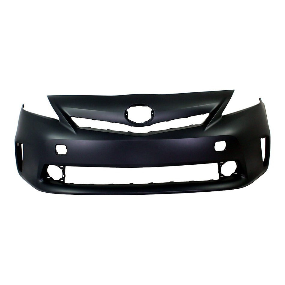 2012-2014 Toyota Prius_V Bumper Front Primed With Sensor With Washer Hole_TO1000387