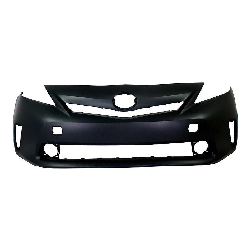 2012-2014 Toyota Prius_V Bumper Front Primed Without Sensor Without Washer Hole_TO1000388