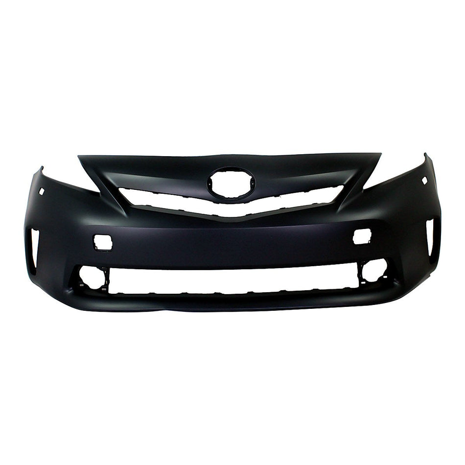 2012-2014 Toyota Prius_V Bumper Front Primed With Sensor Without Washer Hole_TO1000389