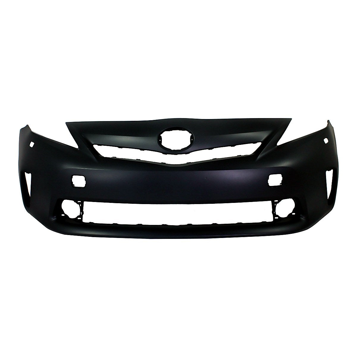 2012-2014 Toyota Prius_V Bumper Front Primed Without Sensor With Washer Hole_TO1000390