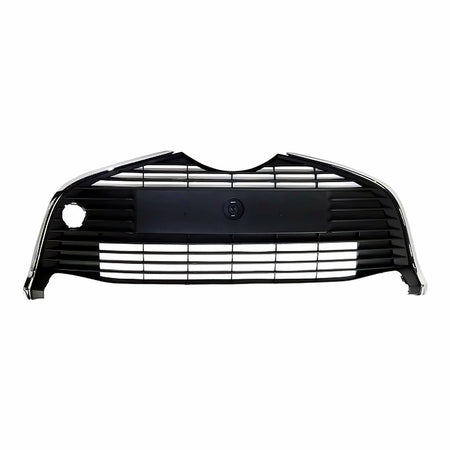 2015-2017 Toyota Yaris_Hatchback Grille Lower Matte Black With Chrome Trim Without Fog Light – Front View (TO1036162)