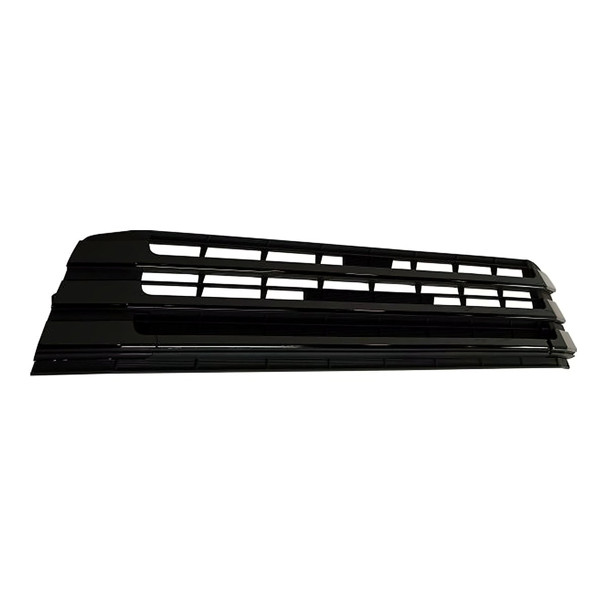 2017-2019 Toyota Highlander Grille Lower Matte Black With Black Moulding – Side View (TO1036172)