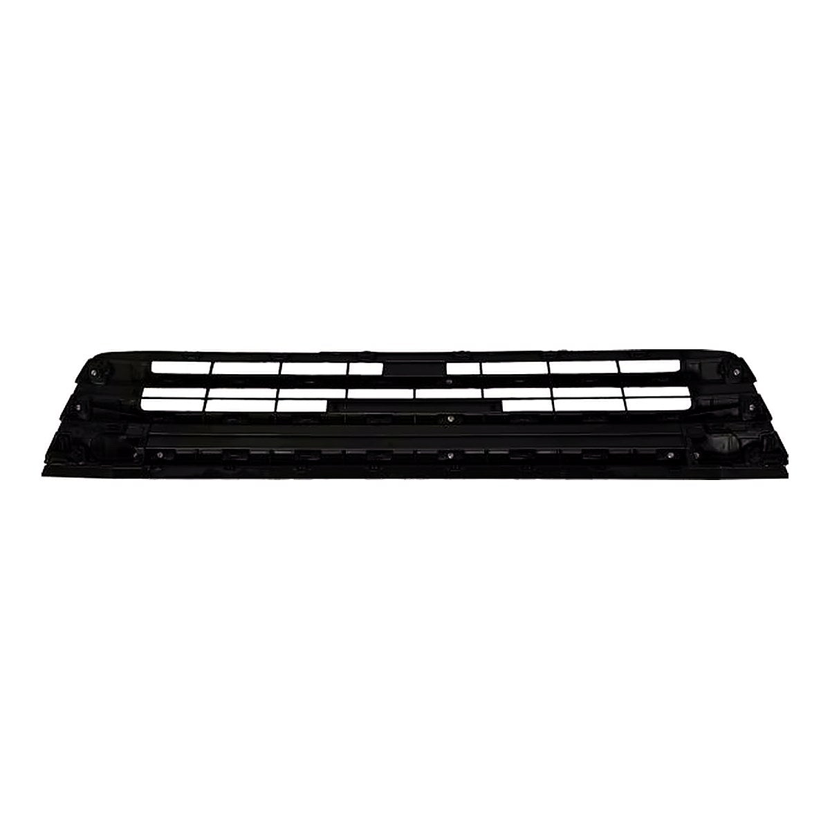 2017-2019 Toyota Highlander Grille Lower Matte Black With Silver Moulding – Back View (TO1036173)