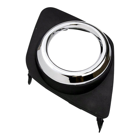 2009-2012 Toyota Rav4 Fog Light Bezel Front Driver Side Base/Sport Matte Finish With Chrome Ring – Side View (TO1038129)