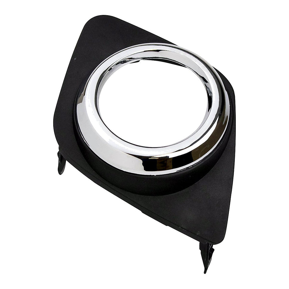 2009-2012 Toyota Rav4 Fog Light Bezel Front Driver Side Base/Sport Matte Finish With Chrome Ring – Side View (TO1038129)