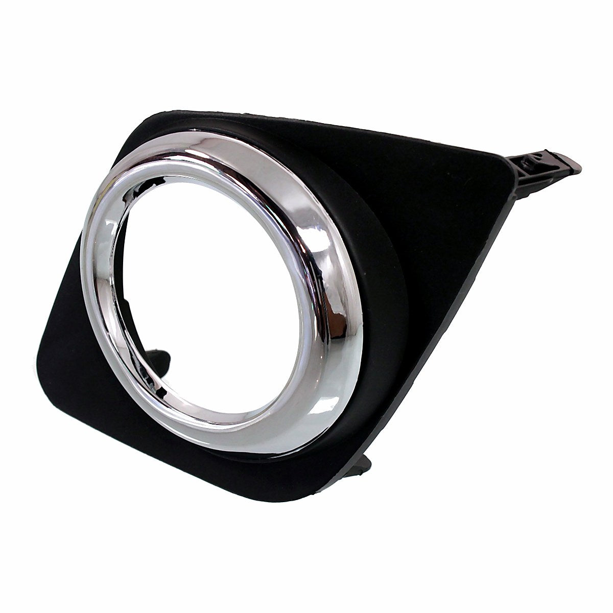 2009-2012 Toyota Rav4 Fog Light Bezel Front Driver Side Base/Sport Matte Finish With Chrome Ring – Side View (TO1038129)