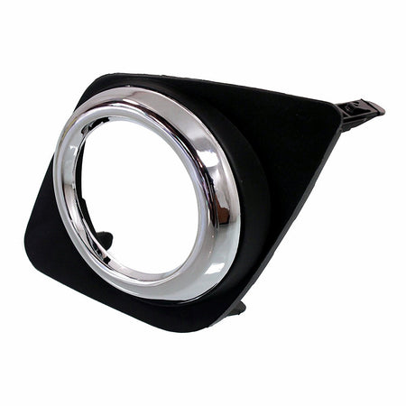 2009-2012 Toyota Rav4 Fog Light Bezel Front Driver Side Base/Sport Matte Finish With Chrome Ring – Side View (TO1038129)