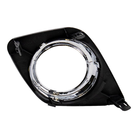 2009-2012 Toyota Rav4 Fog Light Bezel Front Driver Side Base/Sport Matte Finish With Chrome Ring – Back View (TO1038129)