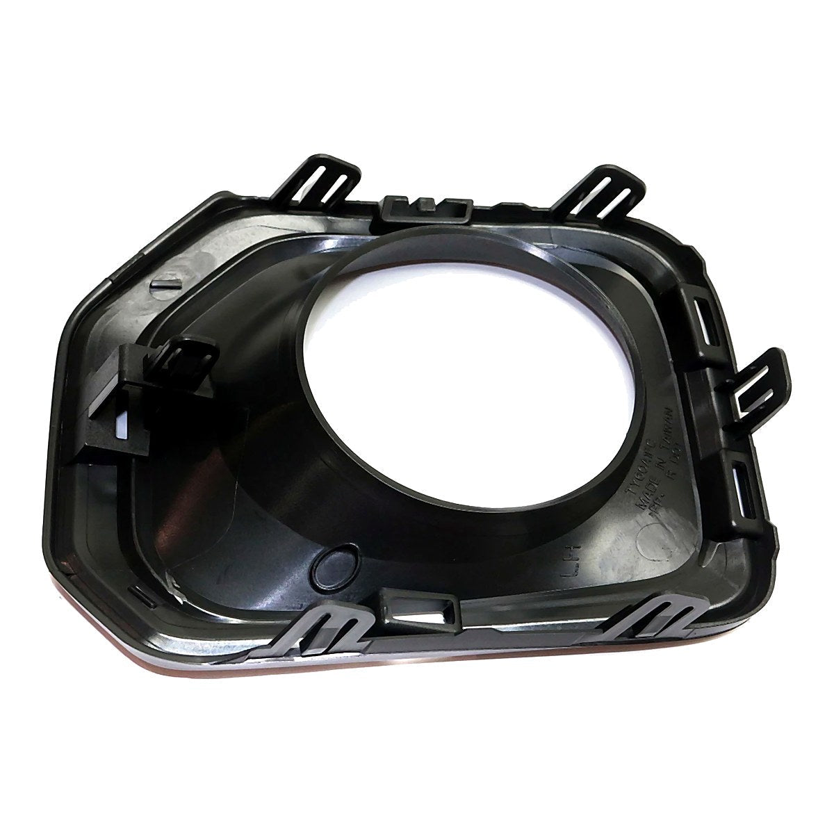 2016-2023 Toyota Tacoma Fog Light Bezel Front Driver Side Textured Black With Separate Chrome Trim Ltd Model – Back View (TO1038187)