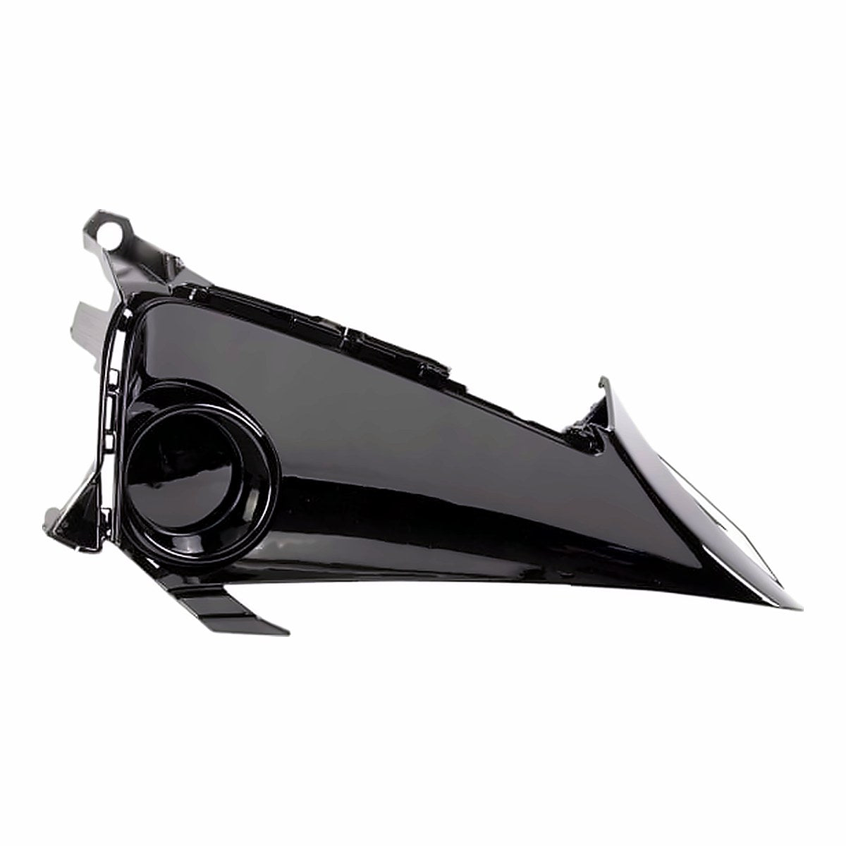 2019-2022 Toyota Corolla_Hatchback Fog Light Cover Front Driver Side Bright Black Finish – Front View (TO1038230)