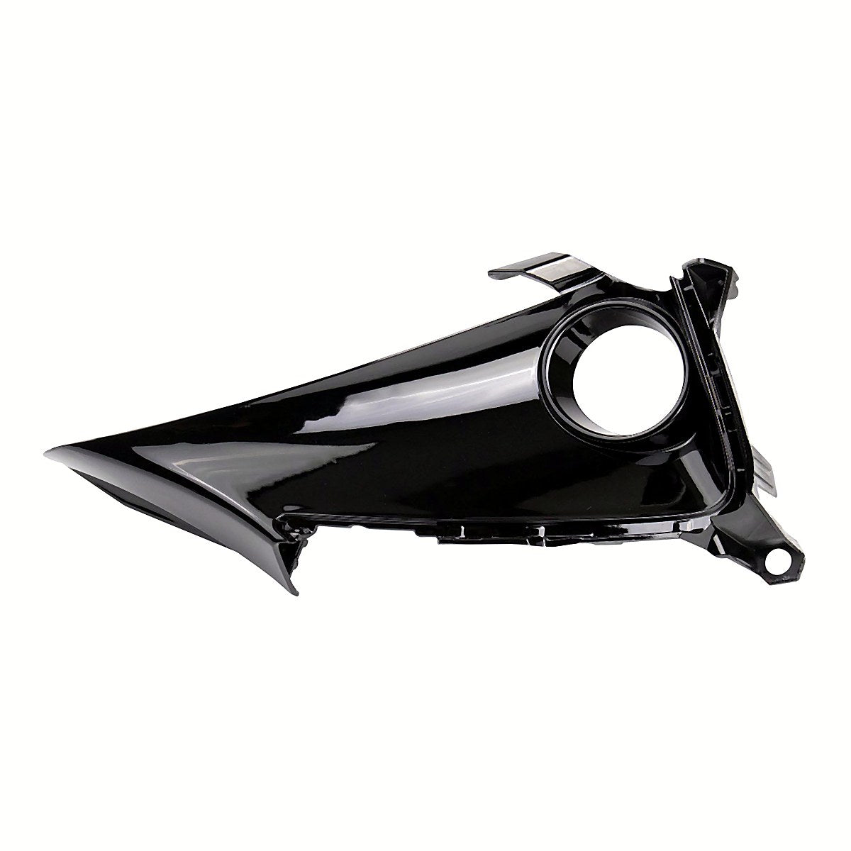 2019-2022 Toyota Corolla_Hatchback Fog Light Bezel Front Driver Side Bright Black Finish – Front View (TO1038231)