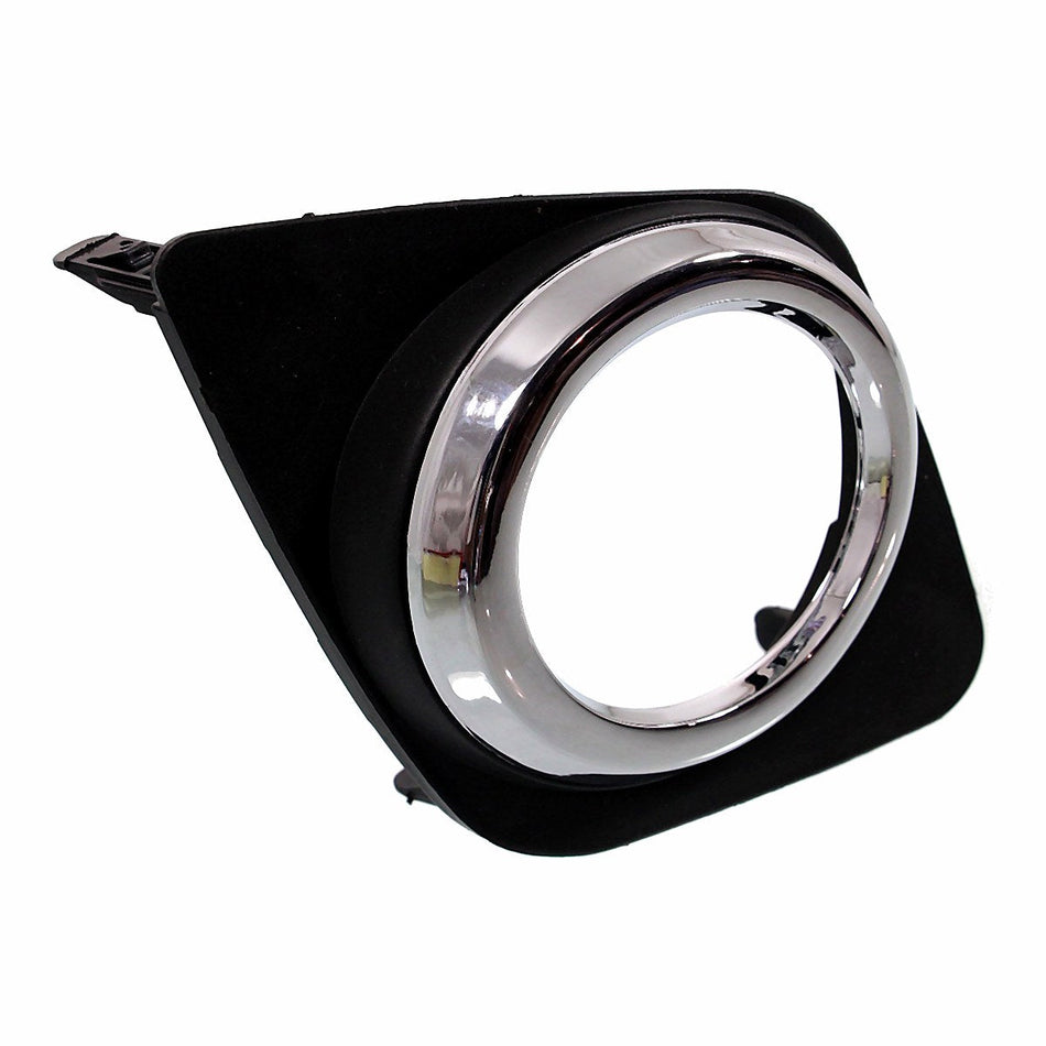 2009-2012 Toyota Rav4 Fog Light Bezel Front Passenger Side Base/Sport Matte Finish With Chrome Ring – Side View (TO1039129)