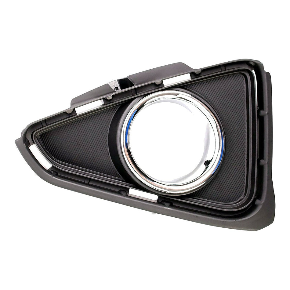2016-2018 Toyota Rav4 Fog Light Bezel Front Passenger Side Texture/Chrome Xle/Ltd/Hyb Model – Front View (TO1039192)