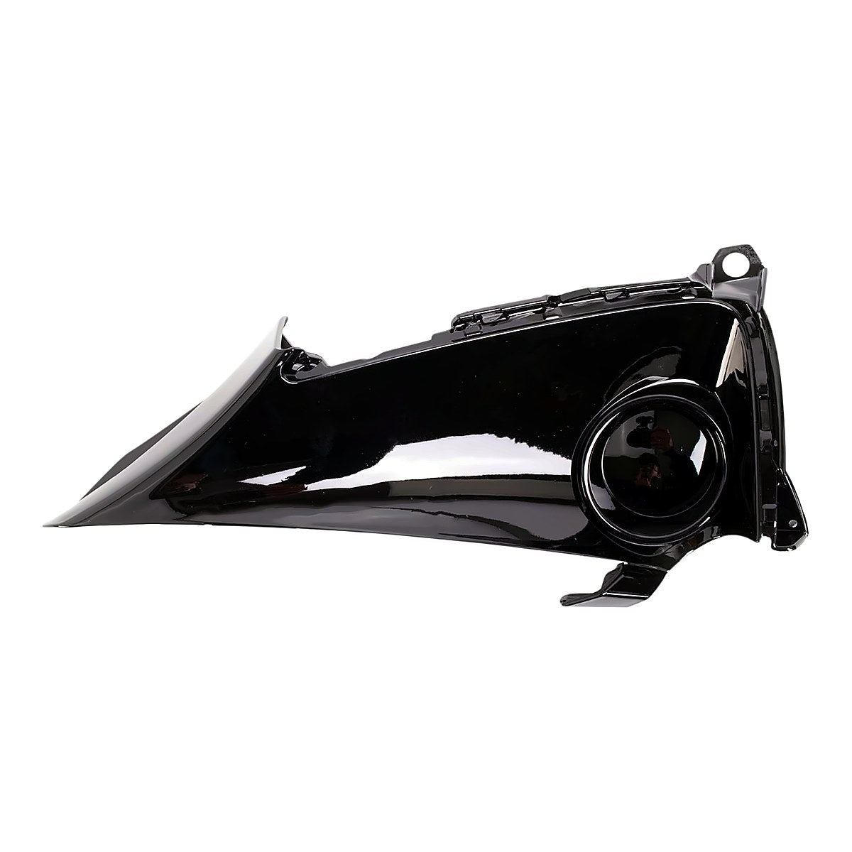 2019-2022 Toyota Corolla_Hatchback Fog Light Cover Front Passenger Side Bright Black Finish – Front View (TO1039230)
