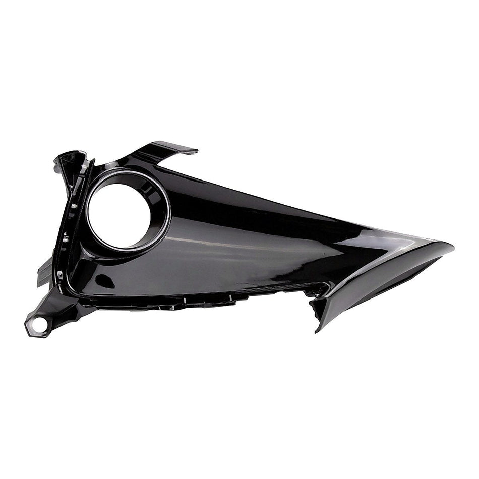 2019-2022 Toyota Corolla_Hatchback Fog Light Bezel Front Passenger Side Bright Black Finish – Front View (TO1039231)
