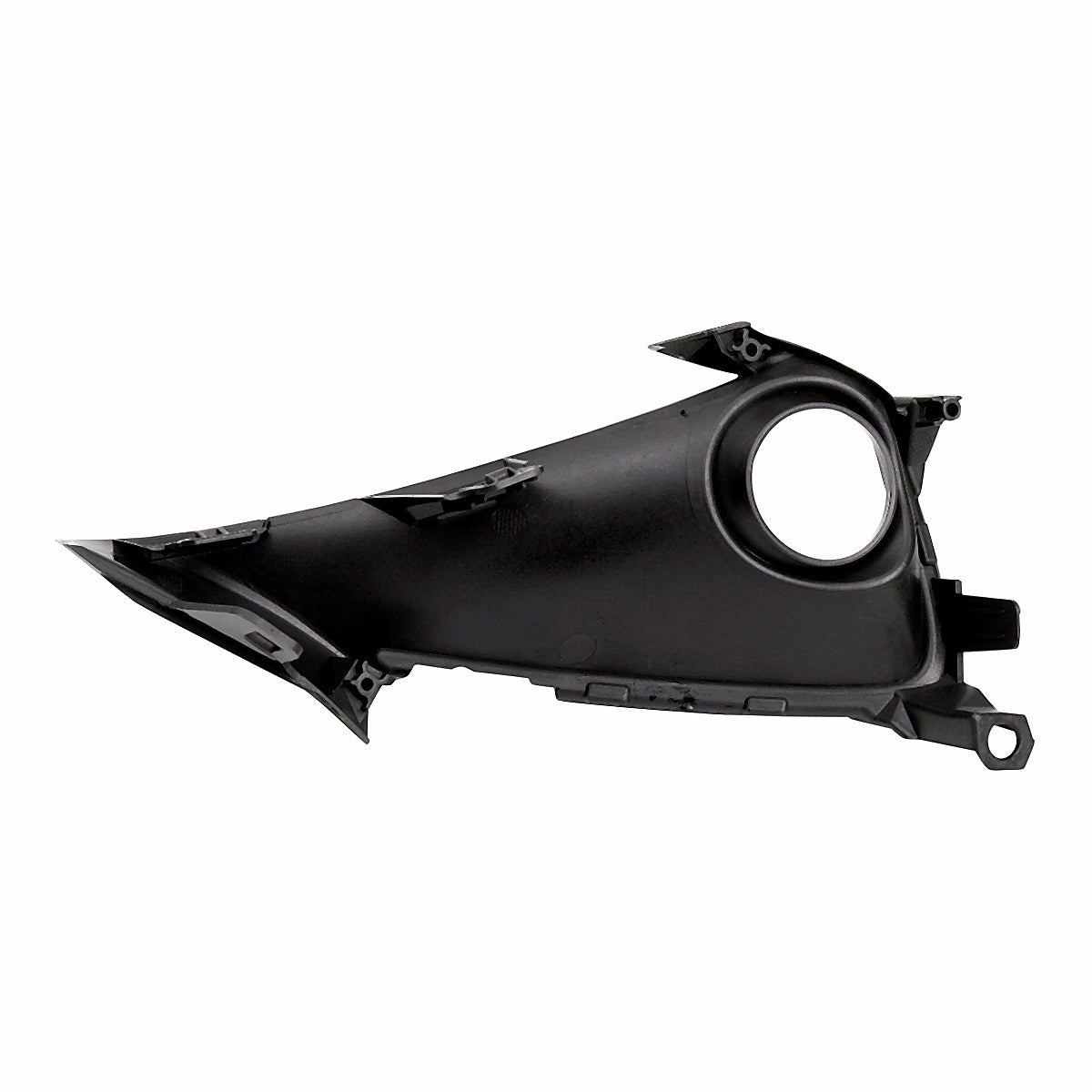 2019-2022 Toyota Corolla_Hatchback Fog Light Bezel Front Passenger Side Bright Black Finish – Back View (TO1039231)