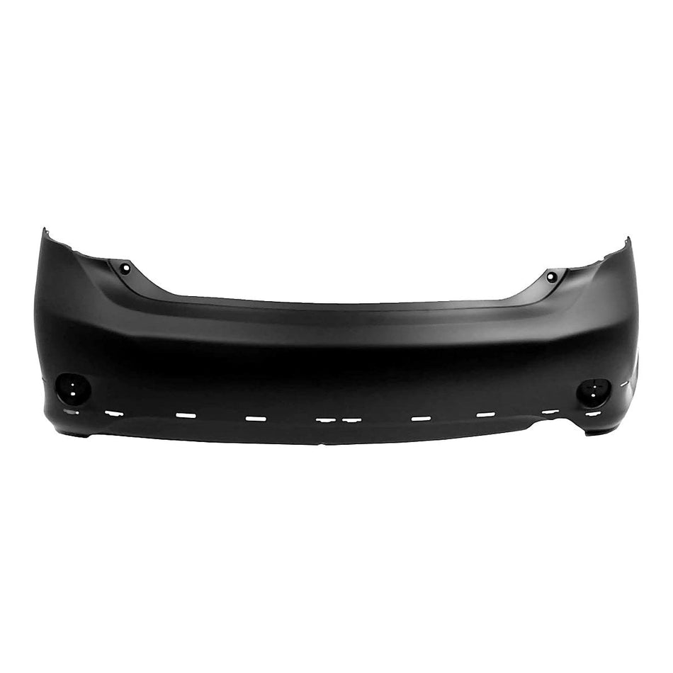2009-2010 Toyota Corolla_Sedan Bumper Rear Primed S/Xrs Model With Spoiler Hole Usa Built_TO1100265