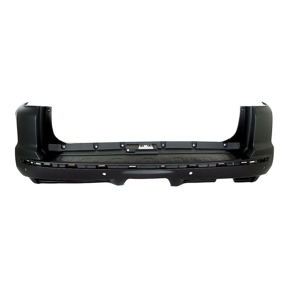 2010-2024 Toyota 4Runner Bumper Rear Primed With Chrome Trim/Sensor_TO1100283