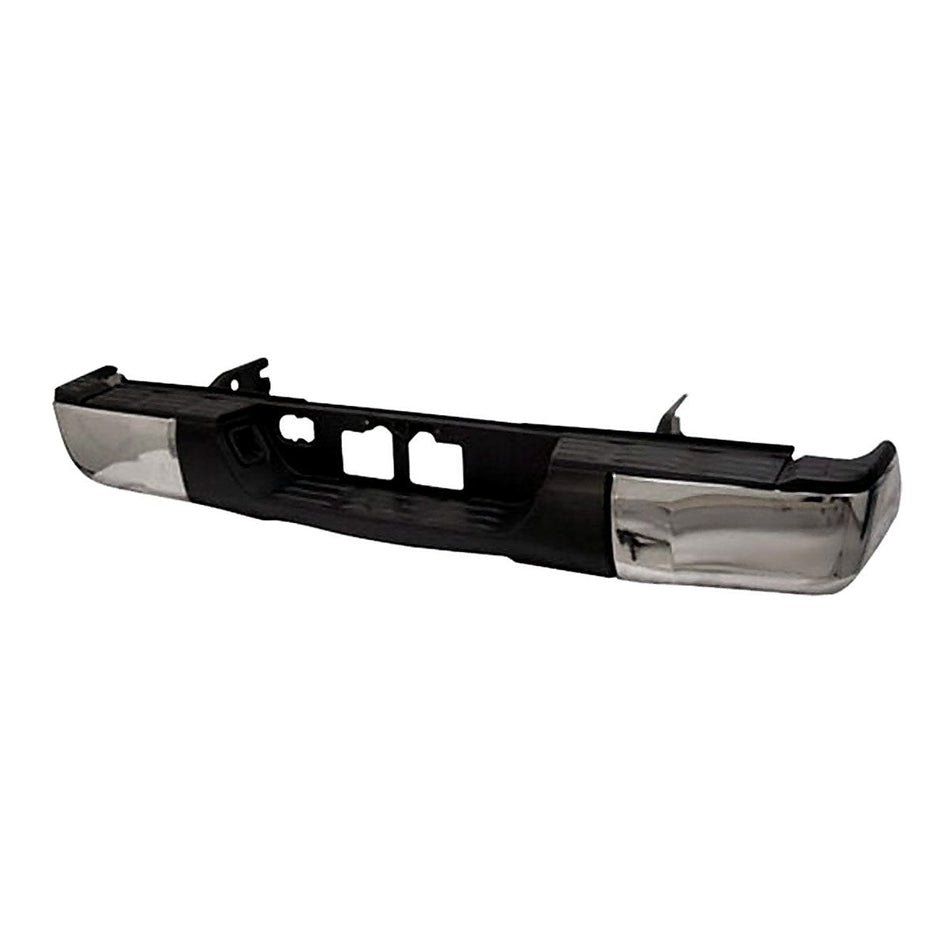 2014-2021 Toyota Tundra Bumper Rear Assy Without Sensor Hole Chrome_TO1103119-2