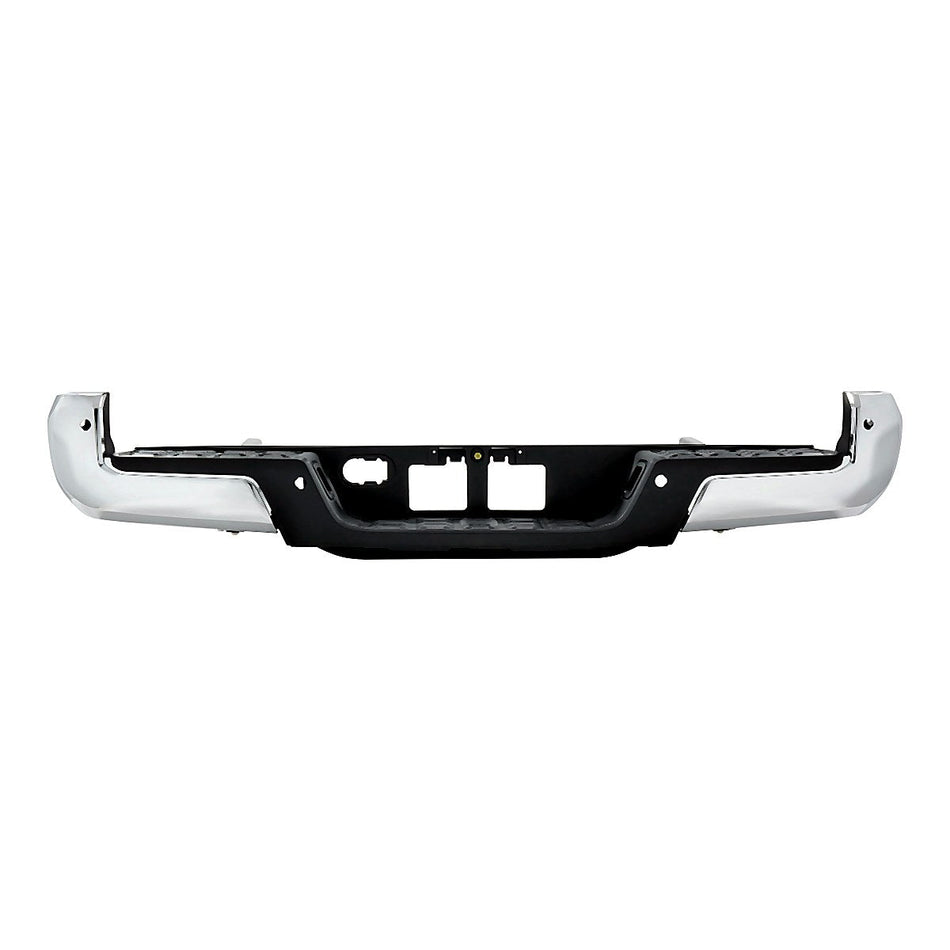 2016-2023 Toyota Tacoma Bumper Rear Assy Without Towing Hook With Sensor Hole Chrome – TO1103127