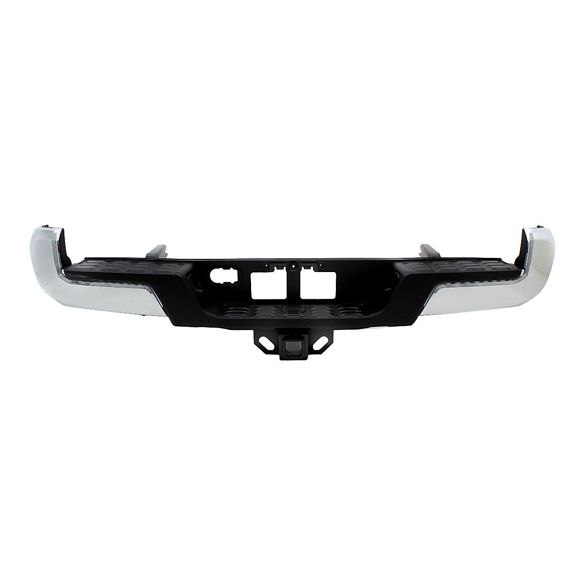 2016-2023 Toyota Tacoma Bumper Rear Assy With Towing Hook Without Sensor Hole Chrome_TO1103129