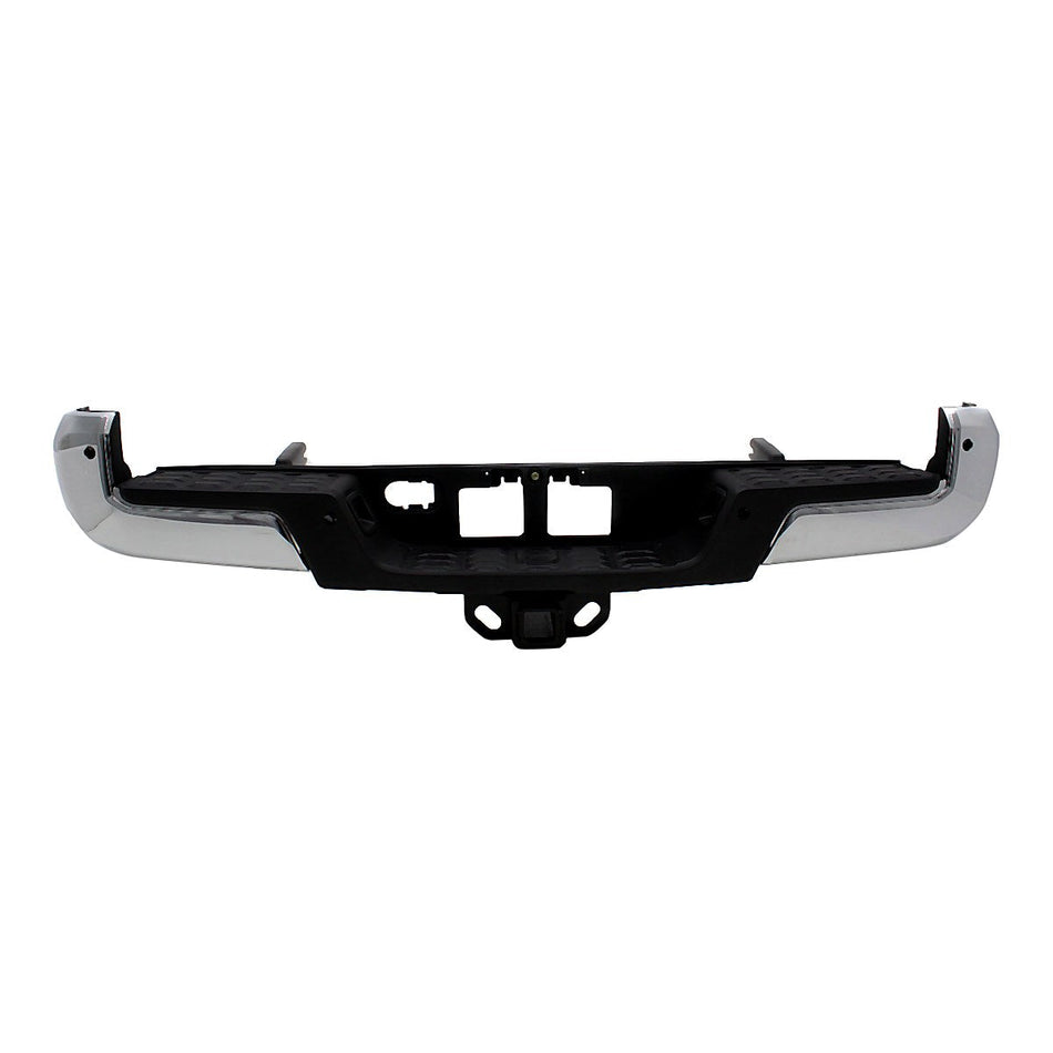 2016-2023 Toyota Tacoma Bumper Rear Assy With Towing Hook/Sensor Hole Chrome_TO1103130
