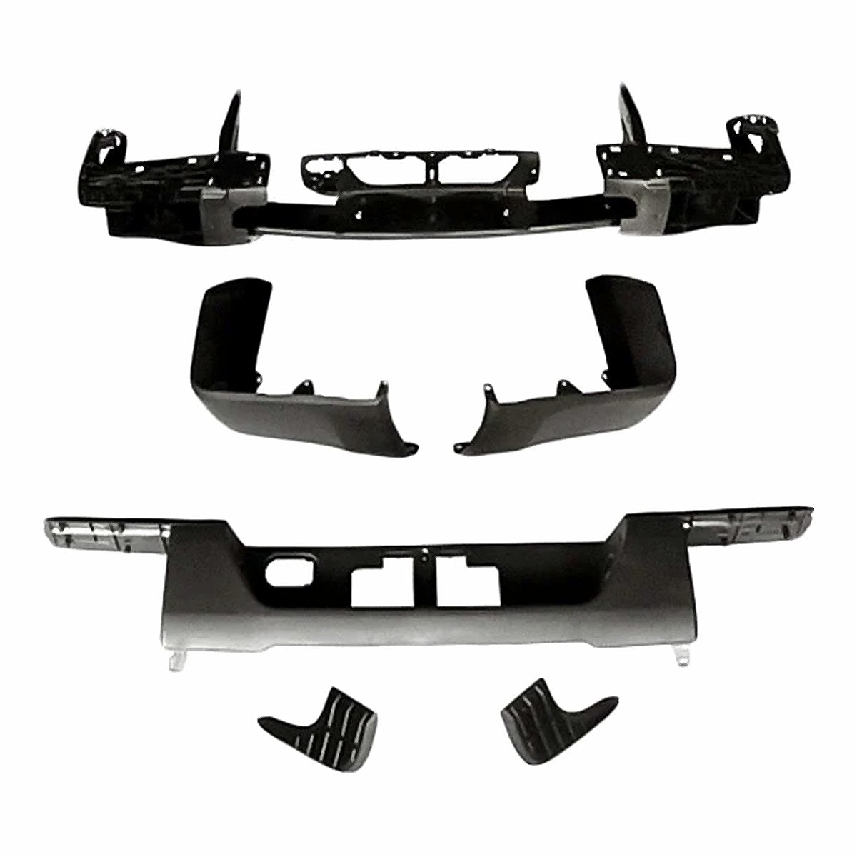 2016-2017 Toyota Tundra Bumper Rear Matte Dark Gray Without Towing Hitch Without Parking Assist_TO1103131-2