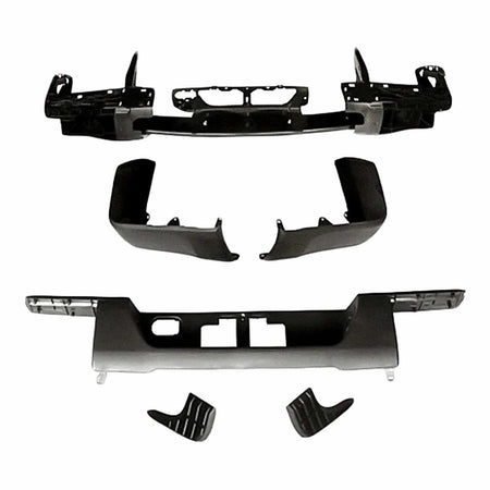 2016-2017 Toyota Tundra Bumper Rear Matte Dark Gray Without Towing Hitch Without Parking Assist_TO1103131-2