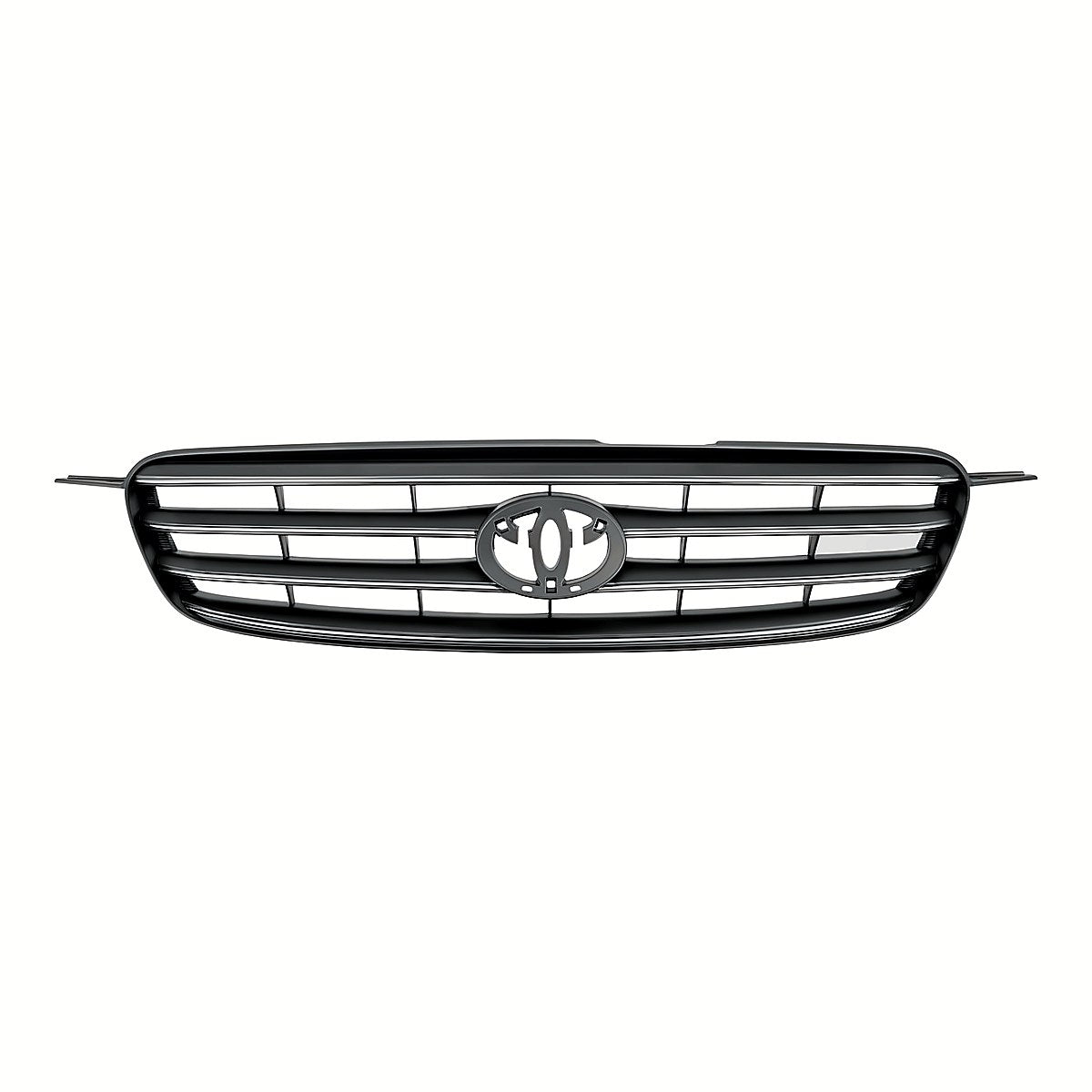 2003-2004 Toyota Corolla_Sedan Grille Chrome/Black – Front View (TO1200244)