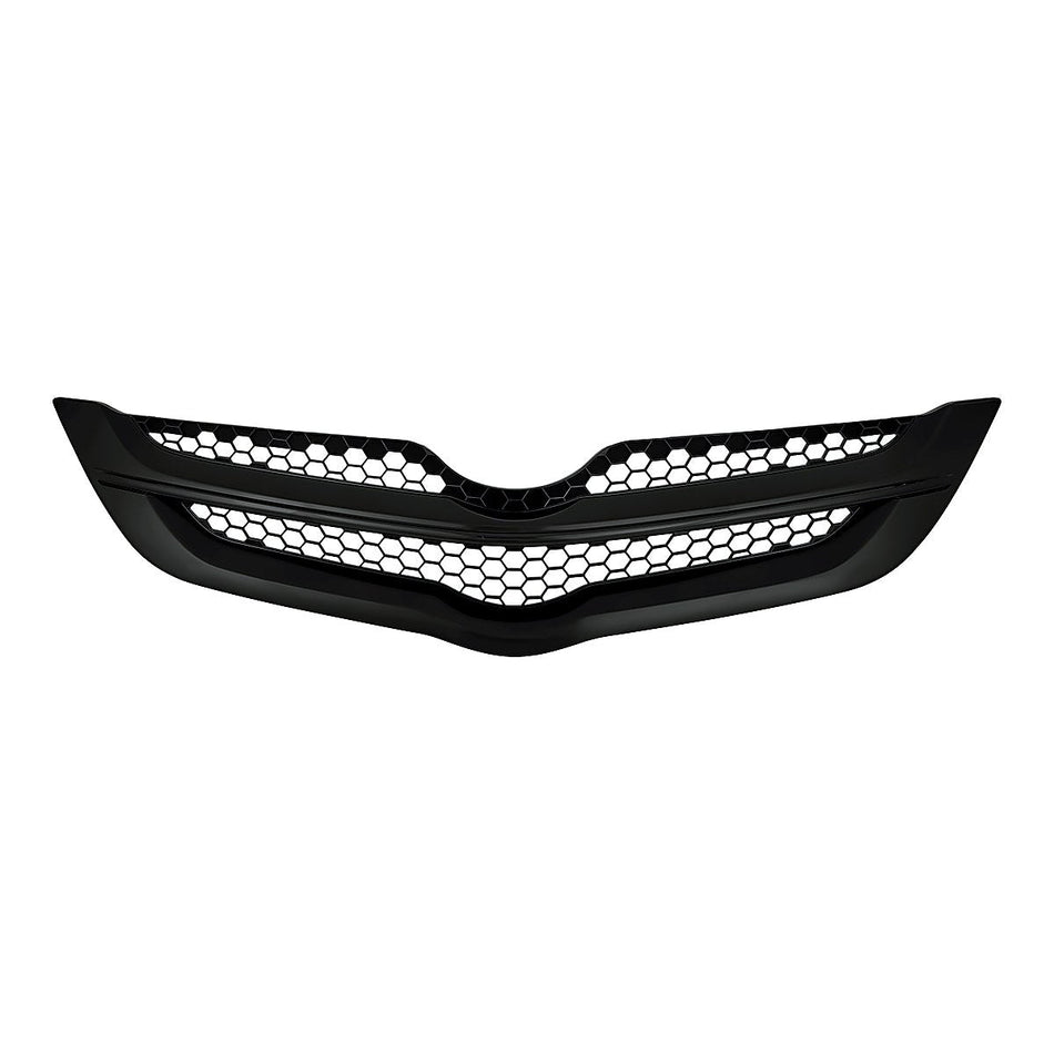 2007-2008 Toyota Yaris_Sedan Grille Matte-Black – Front View (TO1200294)