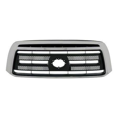 2010-2013 Toyota Tundra Grille Matte-Black With Chrome Frontame Exclude Ltd Model – Front View (TO1200337)