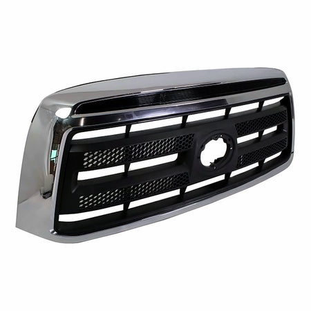 2010-2013 Toyota Tundra Grille Matte-Black With Chrome Frontame Exclude Ltd Model – Side View (TO1200337)