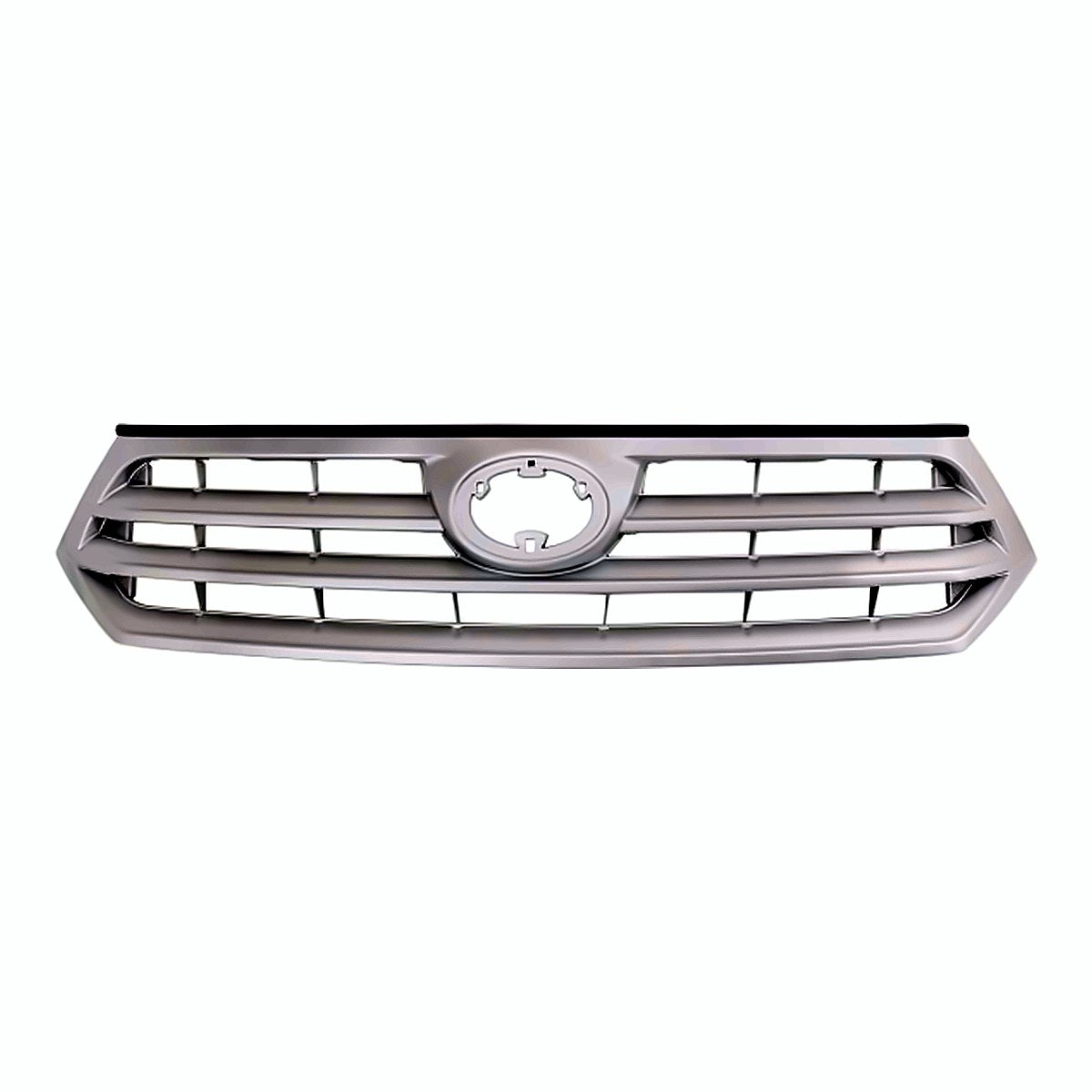2011-2013 Toyota Highlander Grille Painted Silver – Front View (TO1200346)